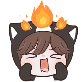 😼 emoji ana black cat Telegram sticker 11 of 40
