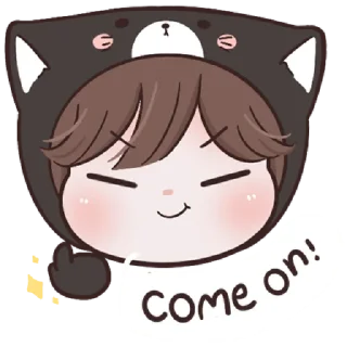 😼 emoji ana black cat Telegram sticker 9 of 40