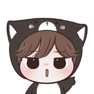 😼 emoji ana black cat Telegram sticker 16 of 40