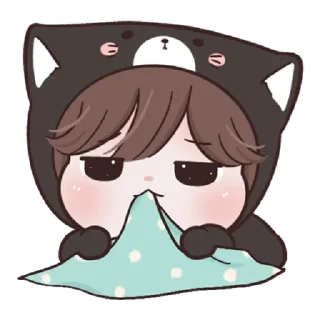 😼 emoji ana black cat Telegram sticker 20 of 40