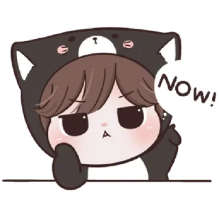 😼 emoji ana black cat Telegram sticker 8 of 40