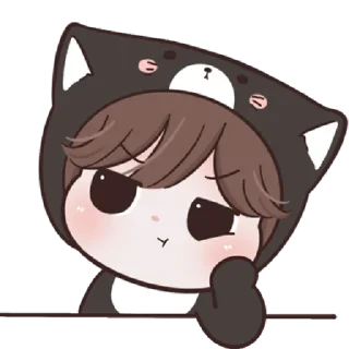 😼 emoji ana black cat Telegram sticker 23 of 40