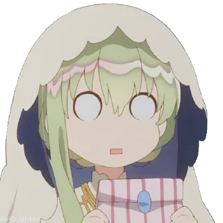 😢 emoji @HD_Stickers 白聖女と黒牧師 P1 Telegram sticker 16 of 50