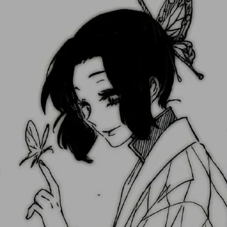 🦋 emoji Shinobu. Telegram sticker 6 of 40