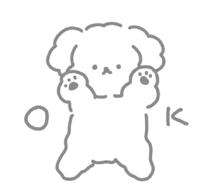 Sticker from .  .  puppy 这是 ! @toyakaa