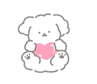 Sticker from .  .  puppy 这是 ! @toyakaa