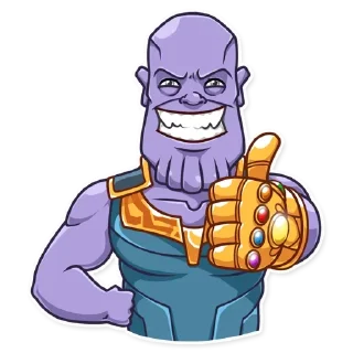 👍 emoji Thanos 🎀 Telegram sticker 14 of 94
