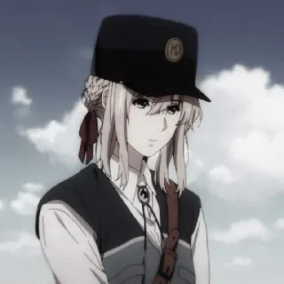 Sticker from Violet Evergarden ; @yourtikel