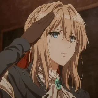 🌼 emoji Violet Evergarden || @AnimeStickerPack Telegram sticker 12 of 21