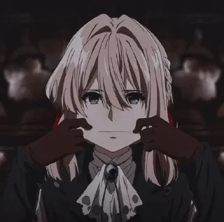 🌼 emoji Violet Evergarden || @AnimeStickerPack Telegram sticker 17 of 21