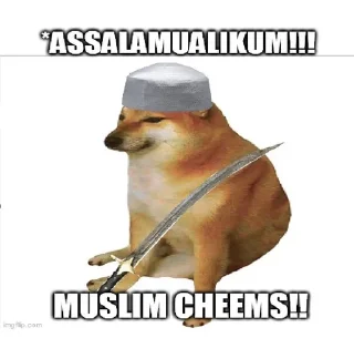 🌟 emoji Cheems (Musalmon version) Telegram sticker 11 of 90