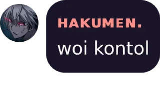 Sticker from ʜᴀᴋᴜᴍᴇɴ.  pack by @AikaRobot