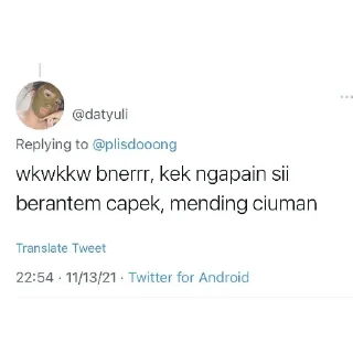 Sticker from orang