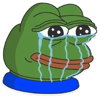 😭 emoji Mine only [PEPE] Telegram sticker 15 of 30
