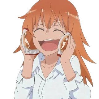 😆 emoji Ijiranaide, Nagatoro-san ➜ @animee_stickers Telegram sticker 24 of 40