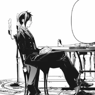 🪱 emoji Sebastian Michaelis Telegram sticker 6 of 80