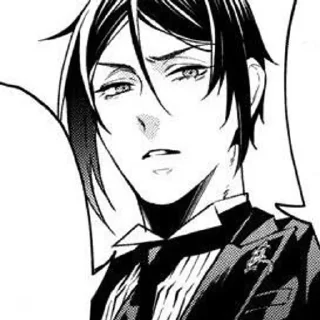 🪱 emoji Sebastian Michaelis Telegram sticker 14 of 80