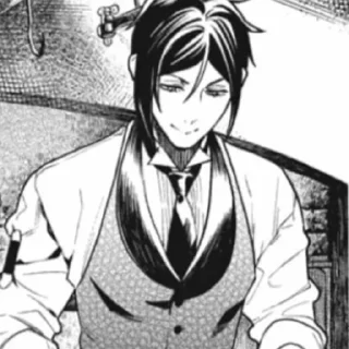 🪱 emoji Sebastian Michaelis Telegram sticker 18 of 80