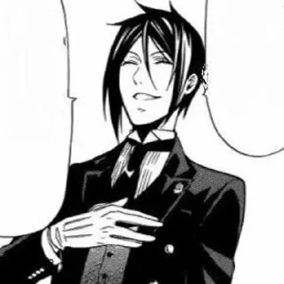 🪱 emoji Sebastian Michaelis Telegram sticker 9 of 80