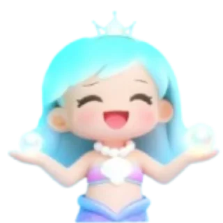 🧸 emoji Mayie ratu mermaid Telegram sticker 18 of 30