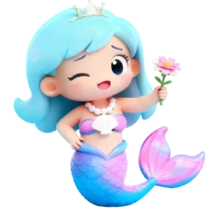 🧸 emoji Mayie ratu mermaid Telegram sticker 5 of 30
