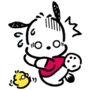 😱 emoji Pochacco Telegram sticker 3 of 43