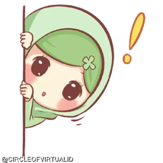 😲 emoji @CIRCLEOFVIRTUALID hijab girl Telegram sticker 6 of 39