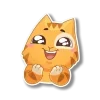 😊 emoji рыжий персик @tgpremstikerss @TgEmodziBot Telegram sticker 3 of 118