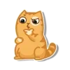 🤔 emoji рыжий персик @tgpremstikerss @TgEmodziBot Telegram sticker 15 of 118