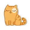 😌 emoji рыжий персик @tgpremstikerss @TgEmodziBot Telegram sticker 2 of 118
