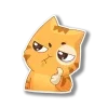 🤔 emoji рыжий персик @tgpremstikerss @TgEmodziBot Telegram sticker 16 of 118