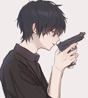 🔫 emoji @KAYRU_QUEEN BOY ANIME Telegram sticker 18 of 20