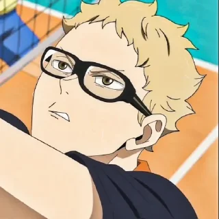 🏐 emoji ˑ ִ ֗ ¡ tsukishima ᵎ ˖࣪ @sweetymills ₊˚･ Telegram sticker 12 of 70