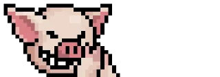 Sticker from LIHKG Pig (still pixel art stickers)