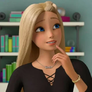 Sticker from barbie