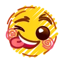 😜 emoji ⩀ ִ۫ 🌘 ˒ ֢ @lunavk7 ⋆  ִ۫ ᯥ Telegram sticker 23 of 120