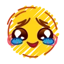 🥹 emoji ⩀ ִ۫ 🌘 ˒ ֢ @lunavk7 ⋆  ִ۫ ᯥ Telegram sticker 6 of 120