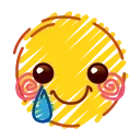 🥲 emoji ⩀ ִ۫ 🌘 ˒ ֢ @lunavk7 ⋆  ִ۫ ᯥ Telegram sticker 9 of 120