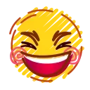 😆 emoji ⩀ ִ۫ 🌘 ˒ ֢ @lunavk7 ⋆  ִ۫ ᯥ Telegram sticker 5 of 120
