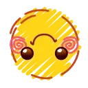 🙃 emoji ⩀ ִ۫ 🌘 ˒ ֢ @lunavk7 ⋆  ִ۫ ᯥ Telegram sticker 14 of 120