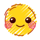 🙂 emoji ⩀ ִ۫ 🌘 ˒ ֢ @lunavk7 ⋆  ִ۫ ᯥ Telegram sticker 13 of 120