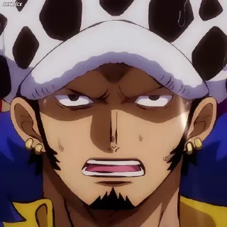 💉 emoji Trafalgar D Water Law @Anime_Basket Telegram sticker 17 of 42