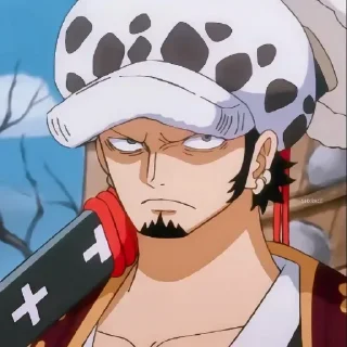 💉 emoji Trafalgar D Water Law @Anime_Basket Telegram sticker 9 of 42