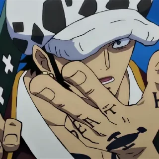 💉 emoji Trafalgar D Water Law @Anime_Basket Telegram sticker 20 of 42