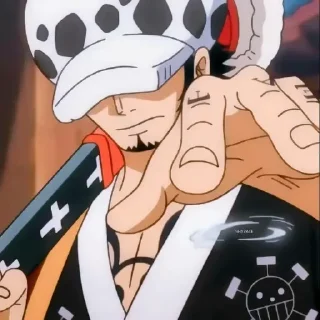 💉 emoji Trafalgar D Water Law @Anime_Basket Telegram sticker 7 of 42