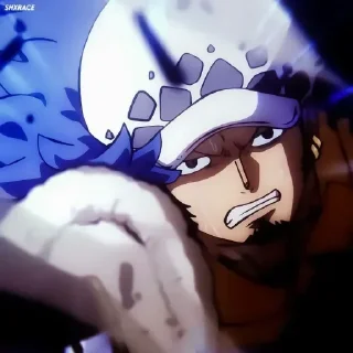 💉 emoji Trafalgar D Water Law @Anime_Basket Telegram sticker 16 of 42