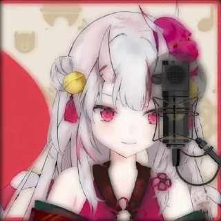 🔖 emoji 🔖›Nakiri Ayame @TIKELCITY2 @NATHAELLY Telegram sticker 5 of 50
