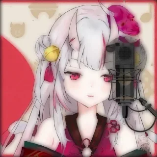🔖 emoji 🔖›Nakiri Ayame @TIKELCITY2 @NATHAELLY Telegram sticker 23 of 50