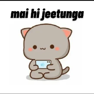 😌 emoji Chibi cat 2 😻 🍃 @stickersbag Telegram sticker 17 of 80