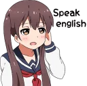 😩 emoji Sarcastic girl with pigtails Telegram sticker 21 of 80
